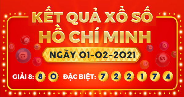 Xổ số TP.Hồ Chí Minh ngày 1 tháng 2