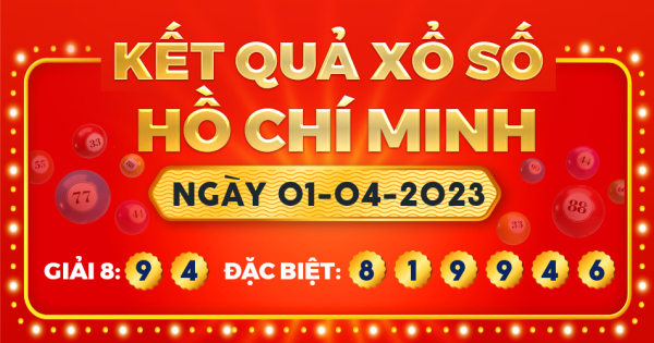 Xổ số TP.Hồ Chí Minh ngày 1 tháng 4