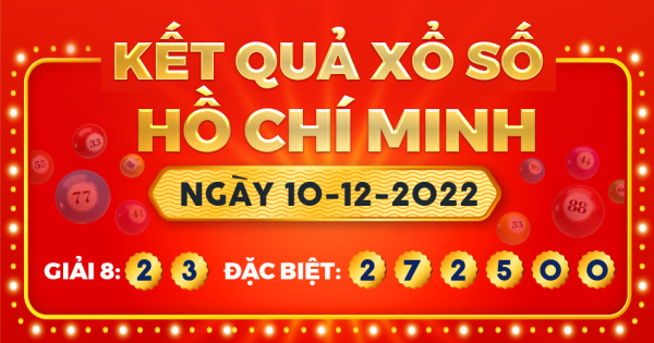 Xổ số TP.Hồ Chí Minh ngày 10 tháng 12