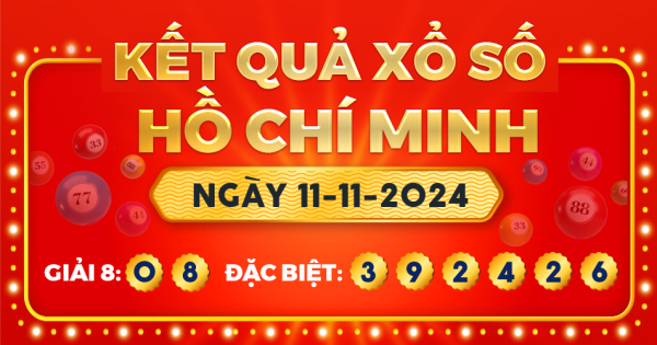 Xổ số TP.Hồ Chí Minh ngày 11 tháng 11