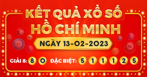 Xổ số TP.Hồ Chí Minh ngày 13 tháng 2