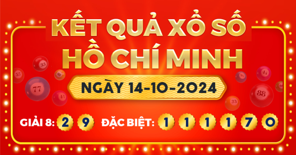 Xổ số TP.Hồ Chí Minh ngày 14 tháng 10