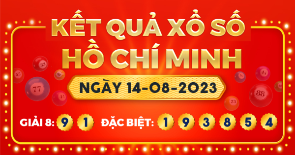 Xổ số TP.Hồ Chí Minh ngày 14 tháng 8