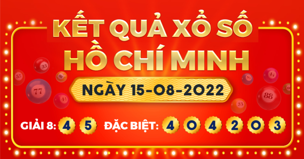 Xổ số TP.Hồ Chí Minh ngày 15 tháng 8