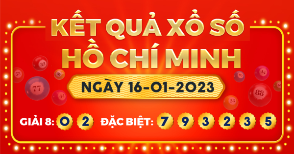 Xổ số TP.Hồ Chí Minh ngày 16 tháng 1