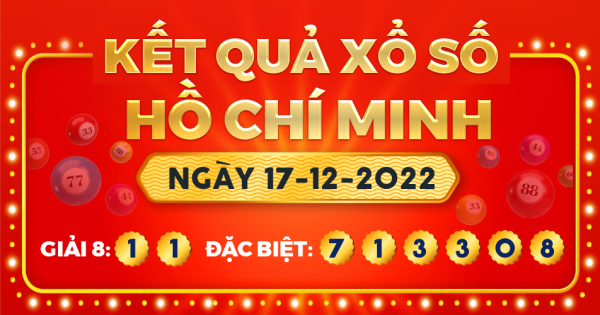 Xổ số TP.Hồ Chí Minh ngày 17 tháng 12