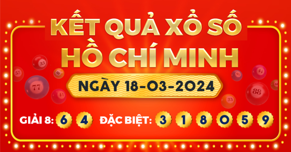 Xổ số TP.Hồ Chí Minh ngày 18 tháng 3