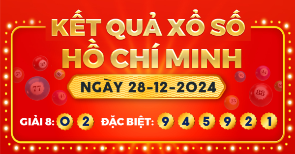 Xổ số TP.Hồ Chí Minh ngày 28 tháng 12