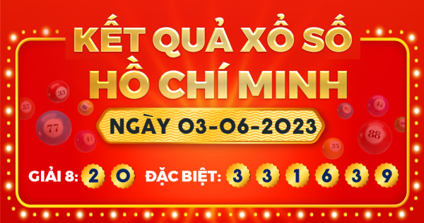 Xổ số TP.Hồ Chí Minh ngày 3 tháng 6